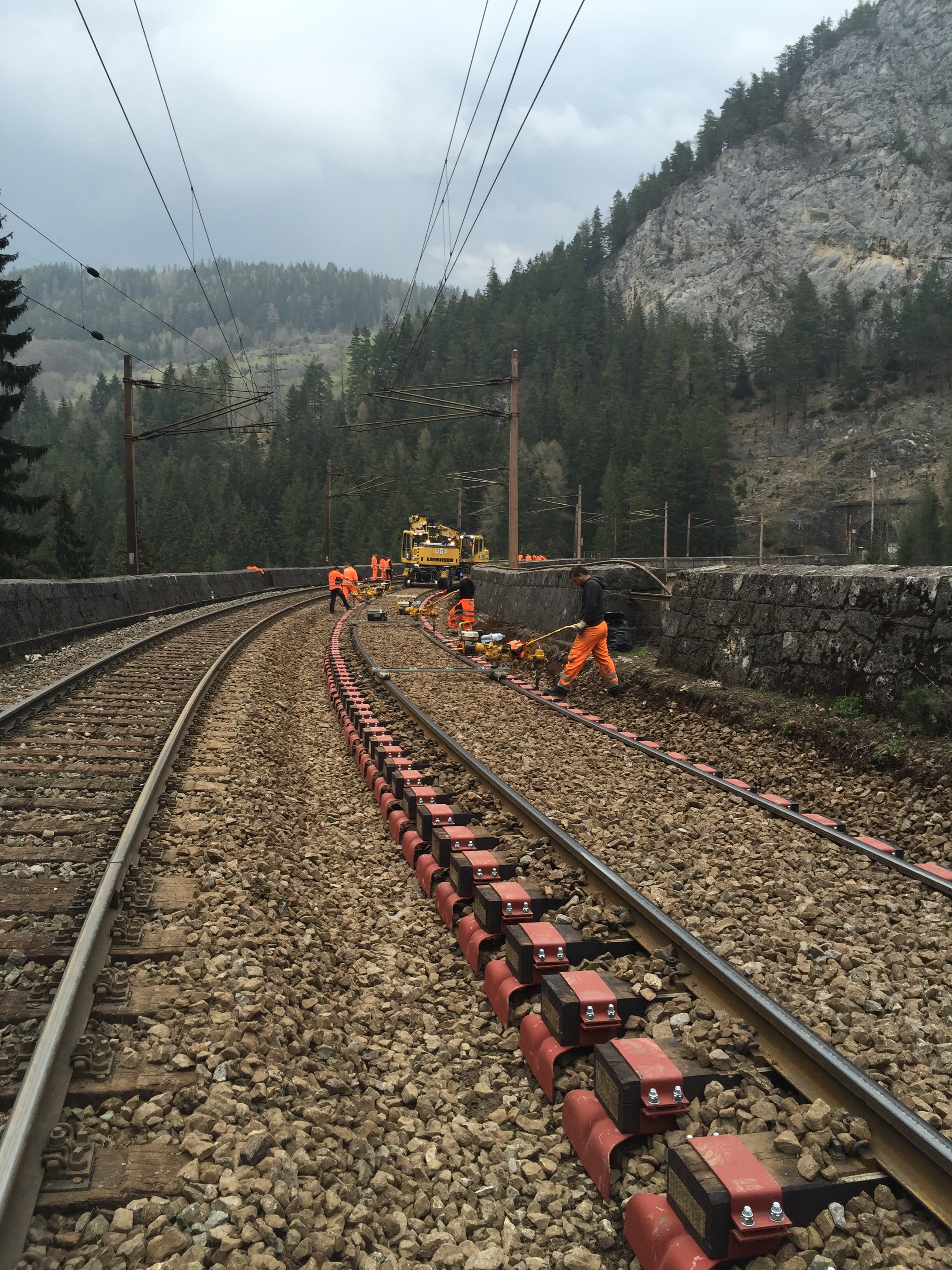 Gleisneulage Semmering - Construcții feroviare