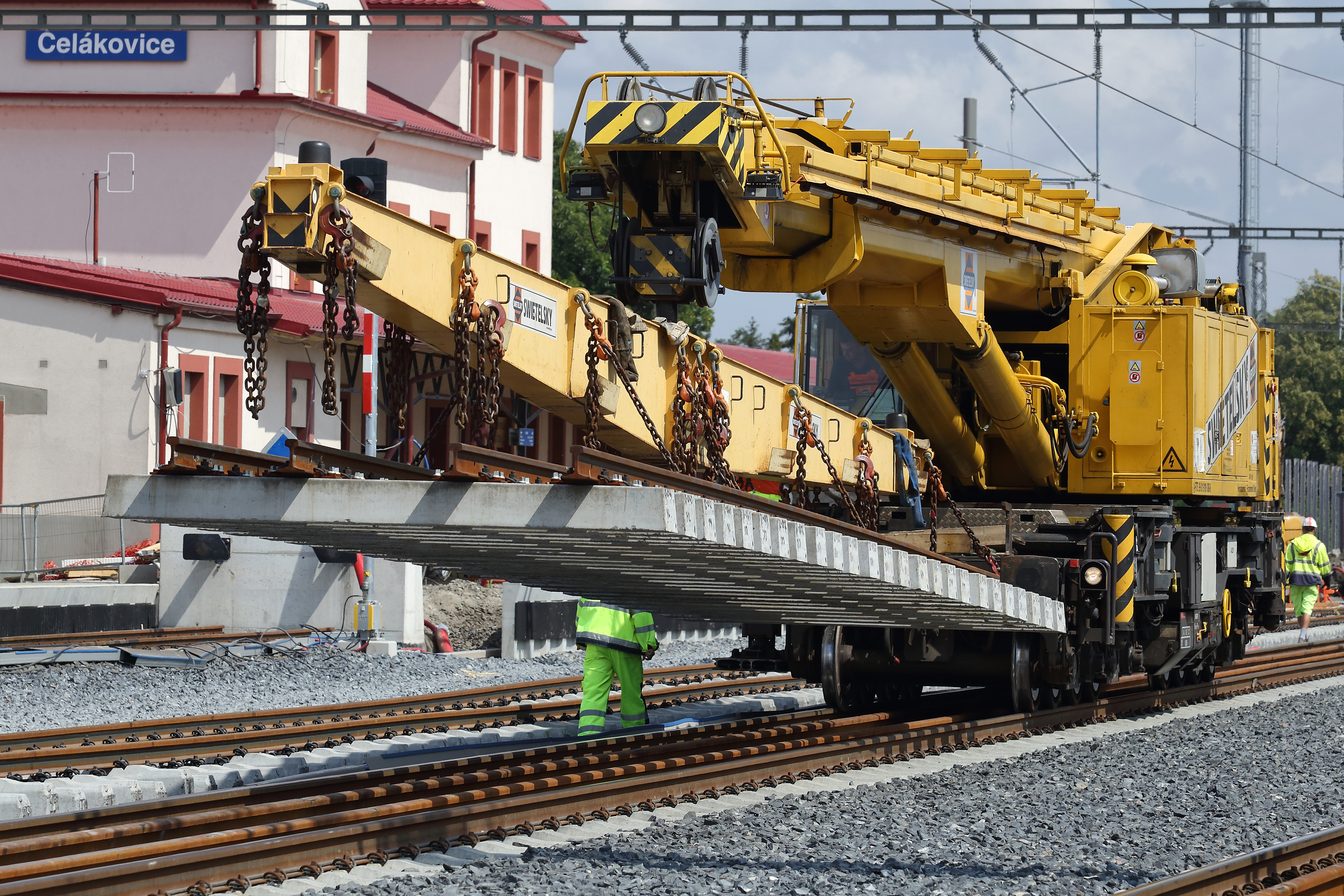 Optimalizace trati Lysá nad Labem – Praha Vysočany, 2. stavba / I. část žel. stanice Čelákovice  - Construcții feroviare