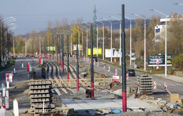 Modernizácia električkových tratí - Dúbravsko - Karloveská radiála - Construcții feroviare