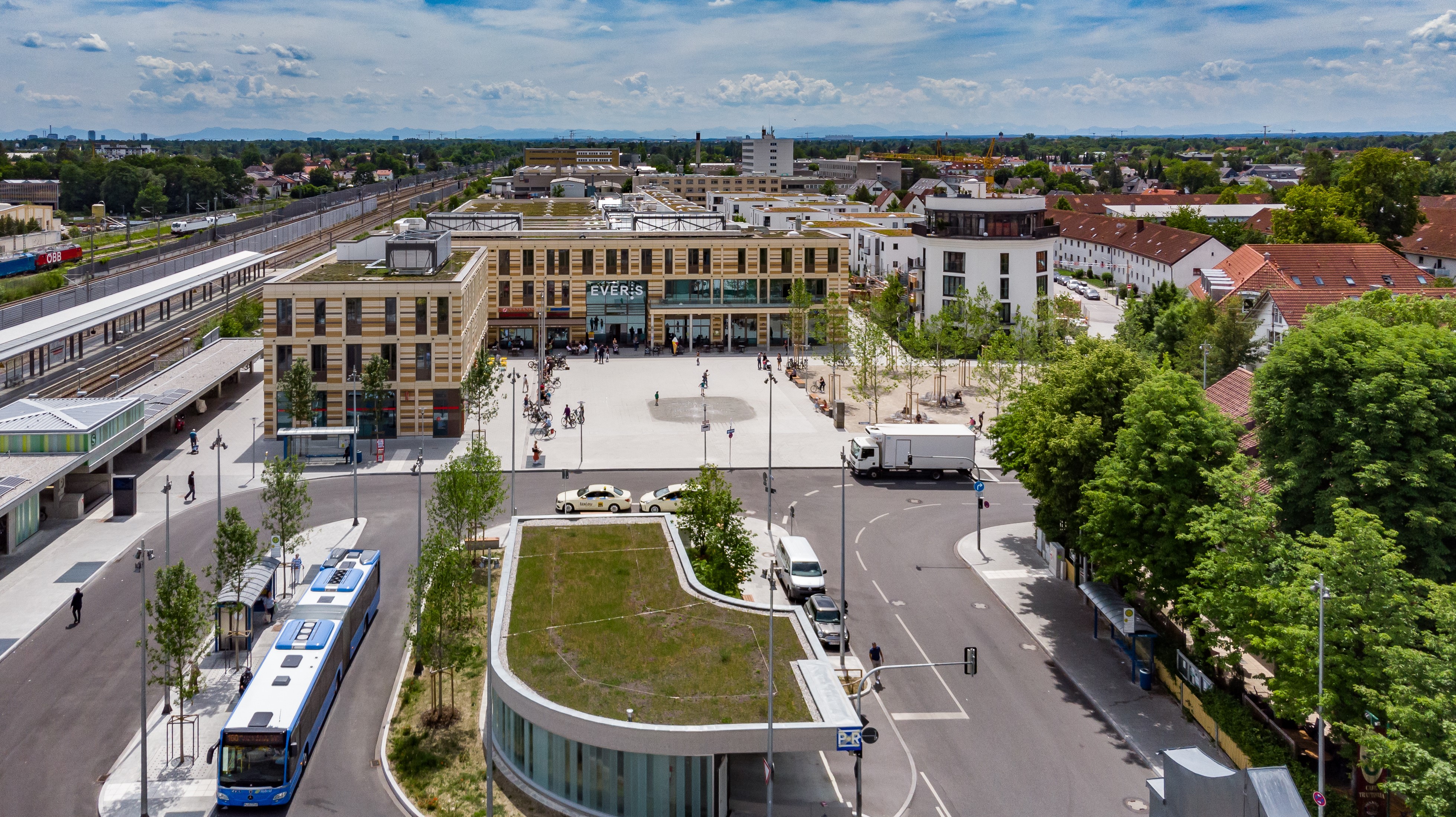 Einkaufszentrum, Evers, München - Construcția de clădiri