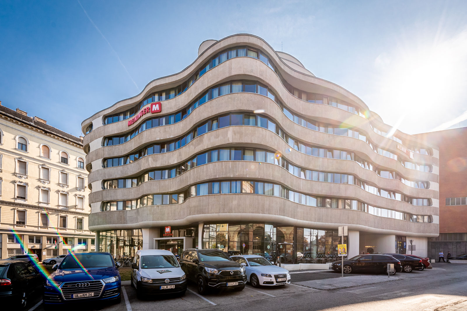 Hotel épület, Meininger, Budapest - Construcția de clădiri