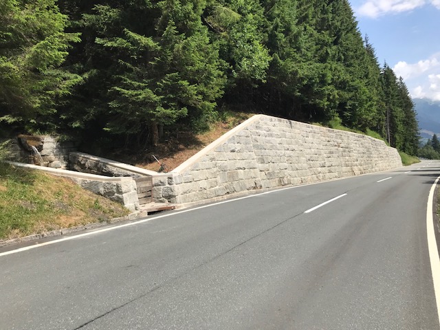 Mauersanierung an der Gerlos Alpenstraße in Krimml - Construcția de drumuri & poduri