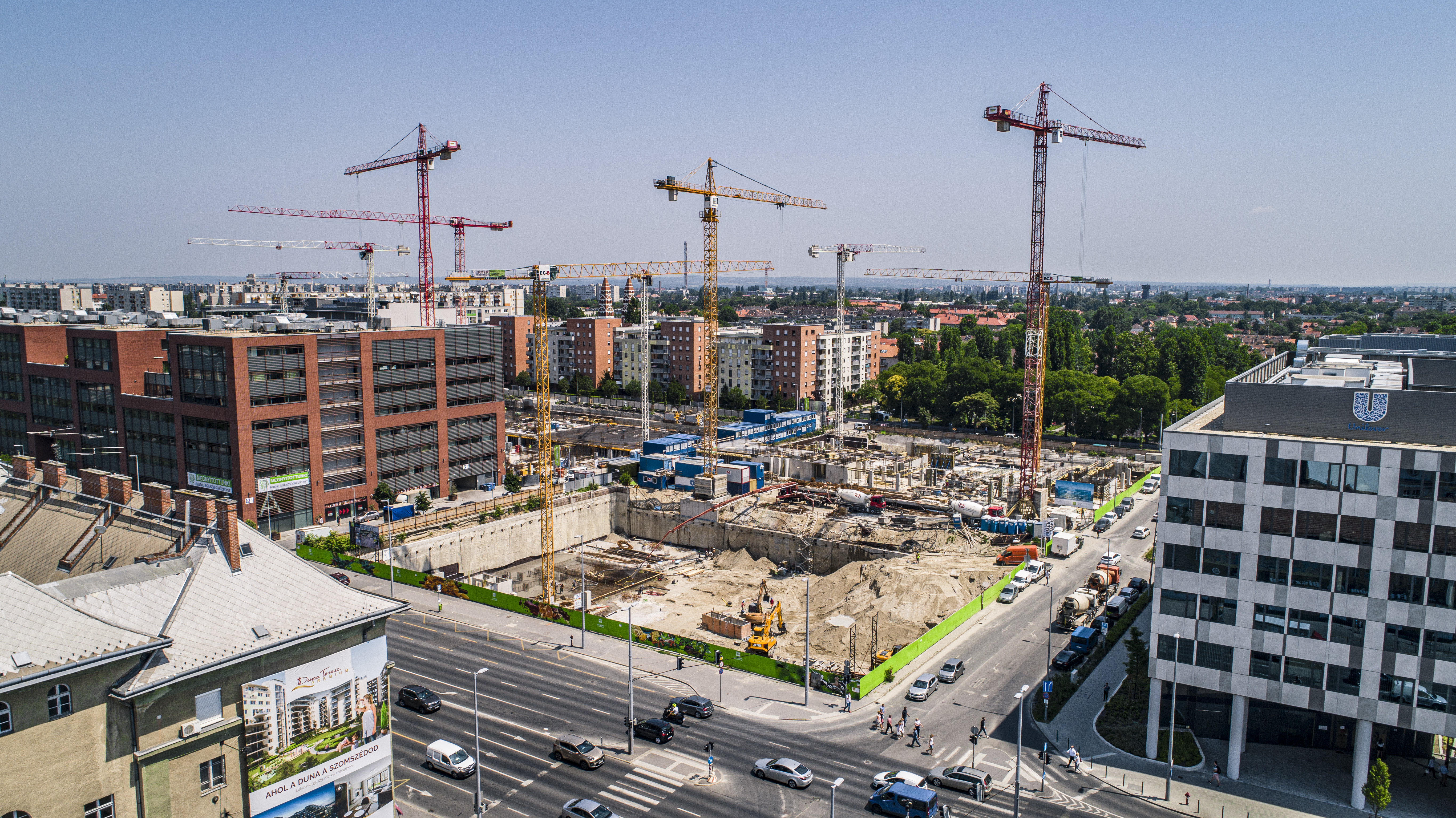 Váci Greens 'E', 'F' mélyalapozási munkái  - Construcții civile