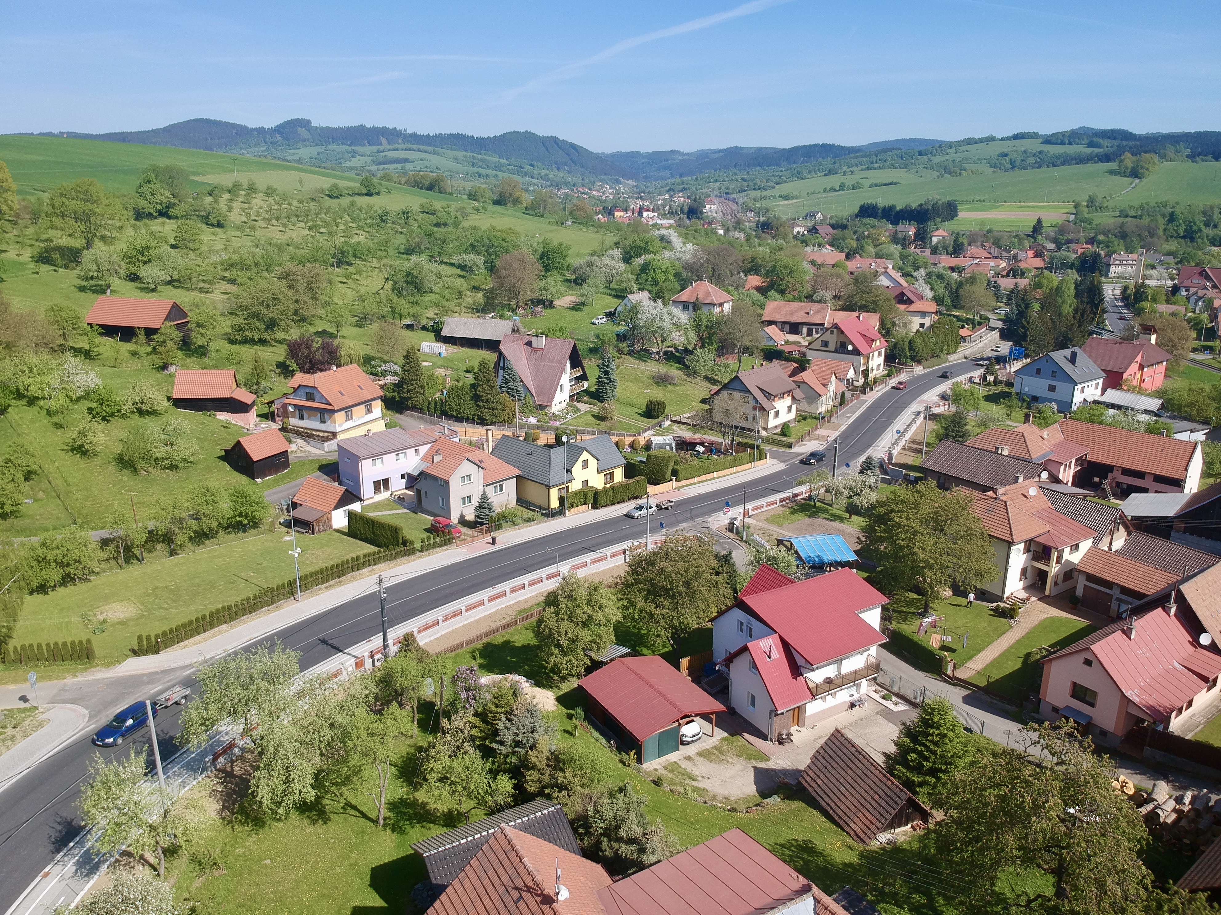 Horní Lideč – revitalizace dopravního prostoru - Construcția de drumuri & poduri