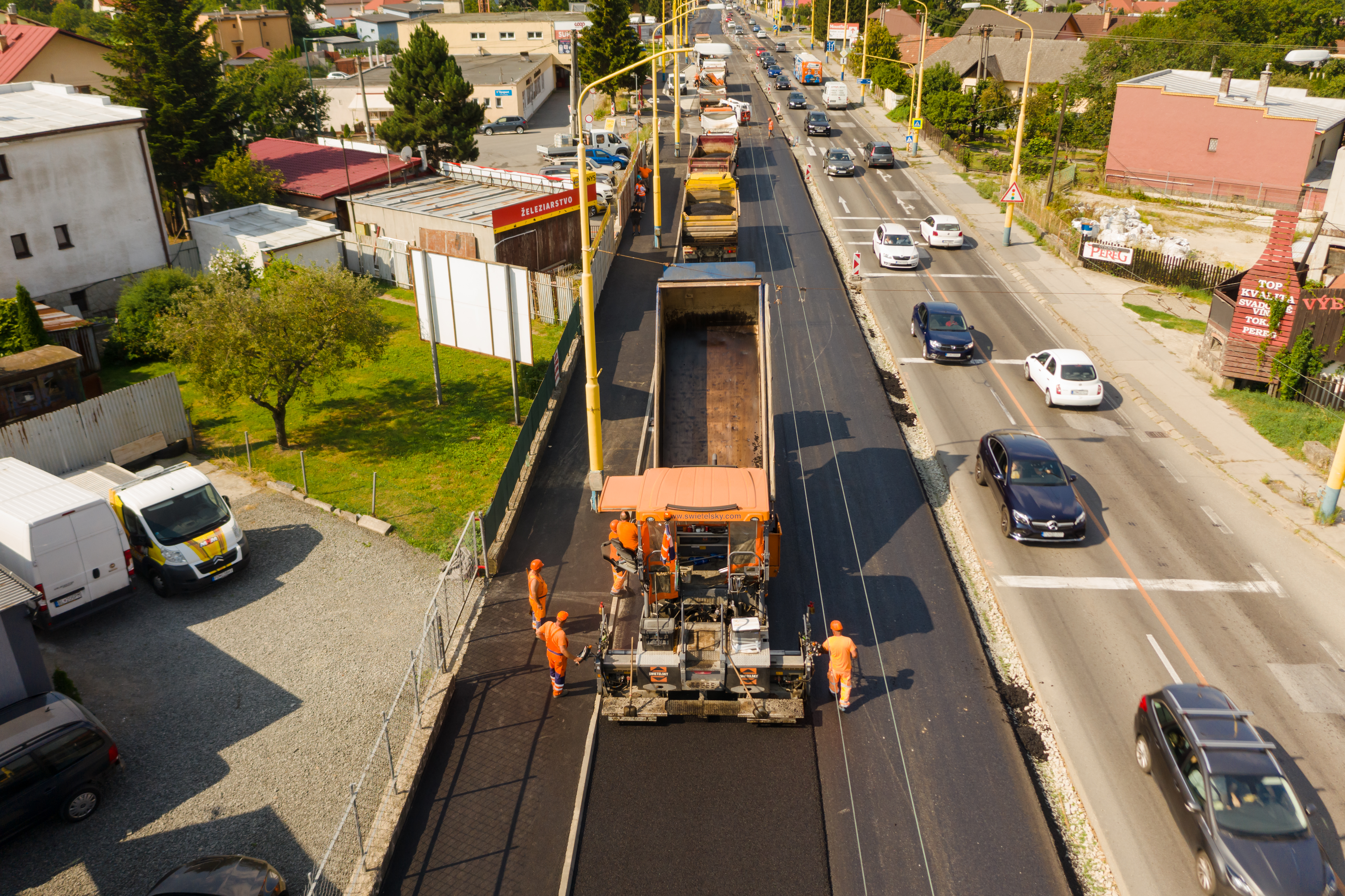 Rekonštrukcia cesty v Prešove - Construcția de drumuri & poduri