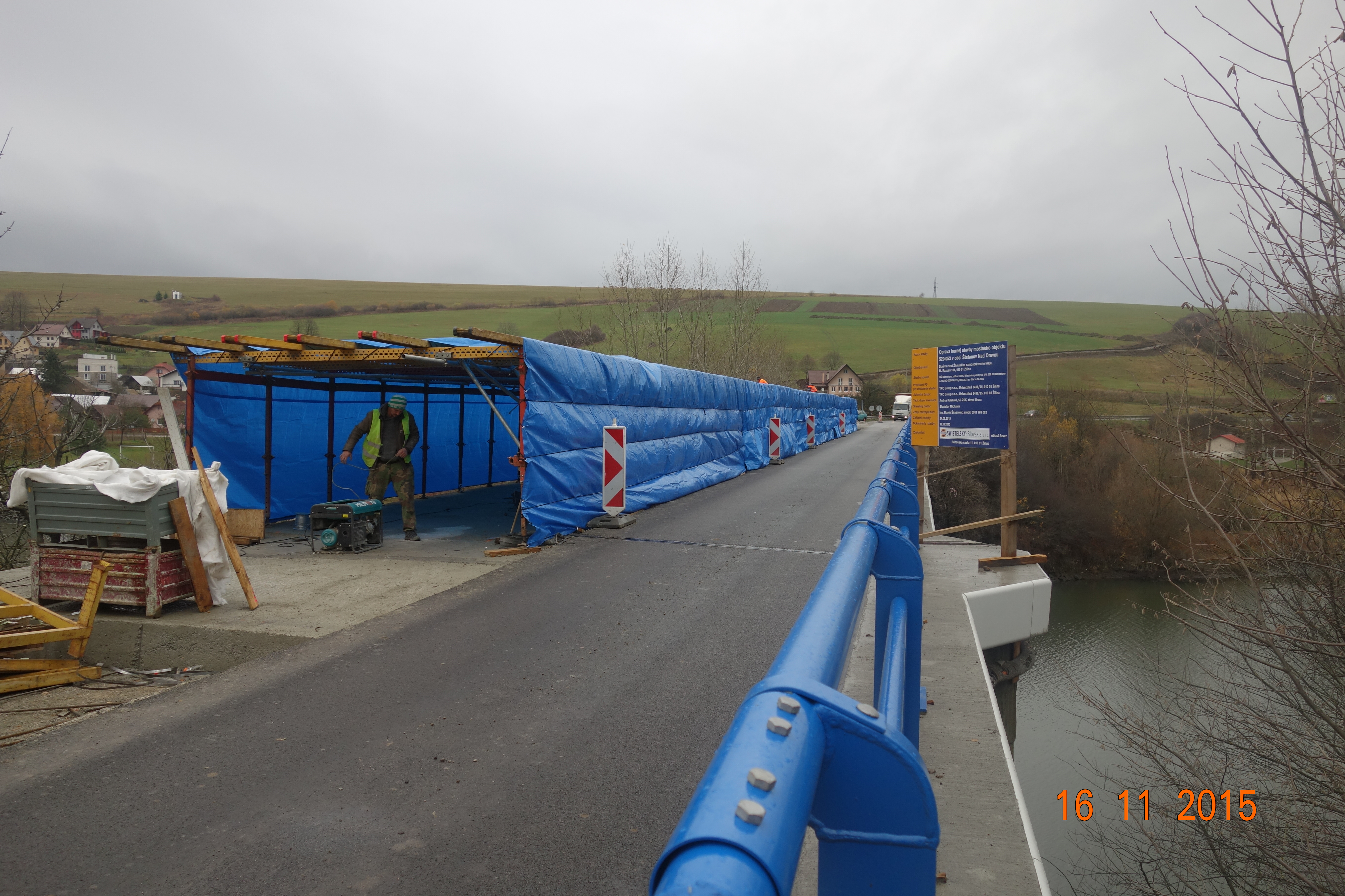 Modernizácia hornej stavby mostného objektu 520-053  podľa projektovej dokumentácie (84,50 m) - Construcția de drumuri & poduri