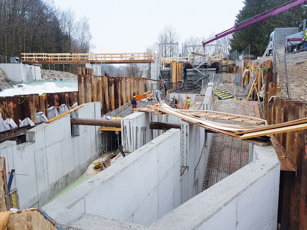 Wasserkraftwerk, Vöcklabruck - Construcții civile Wasserkraftwerk, Vöcklabruck - Construcții civile