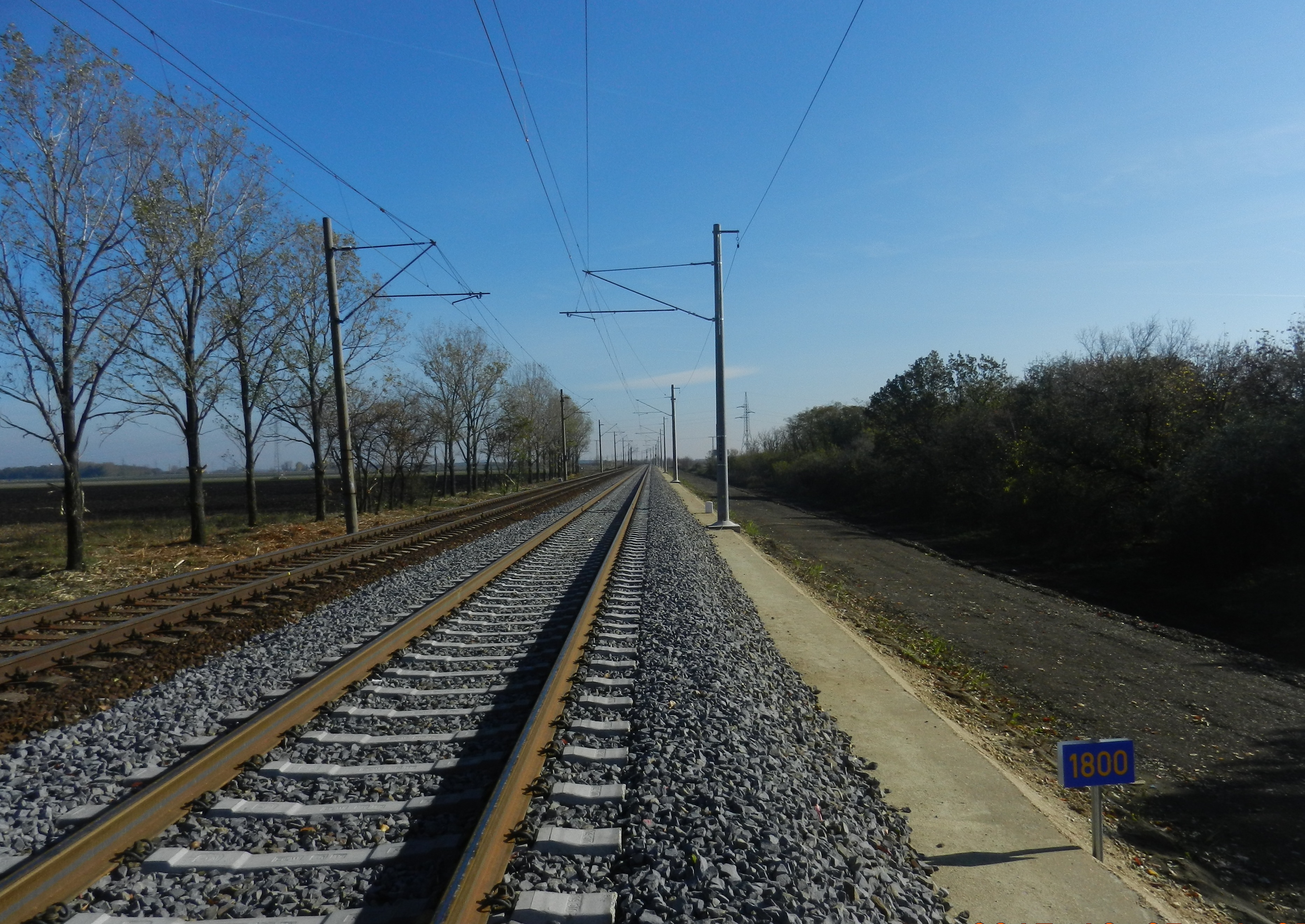 Püspökladány-Ebes vasútvonal fejlesztése - Construcții feroviare