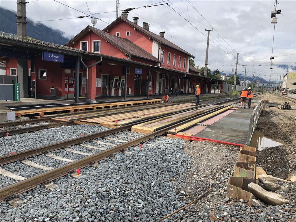 Bahnhofsumbau, Schwaz - Construcții feroviare