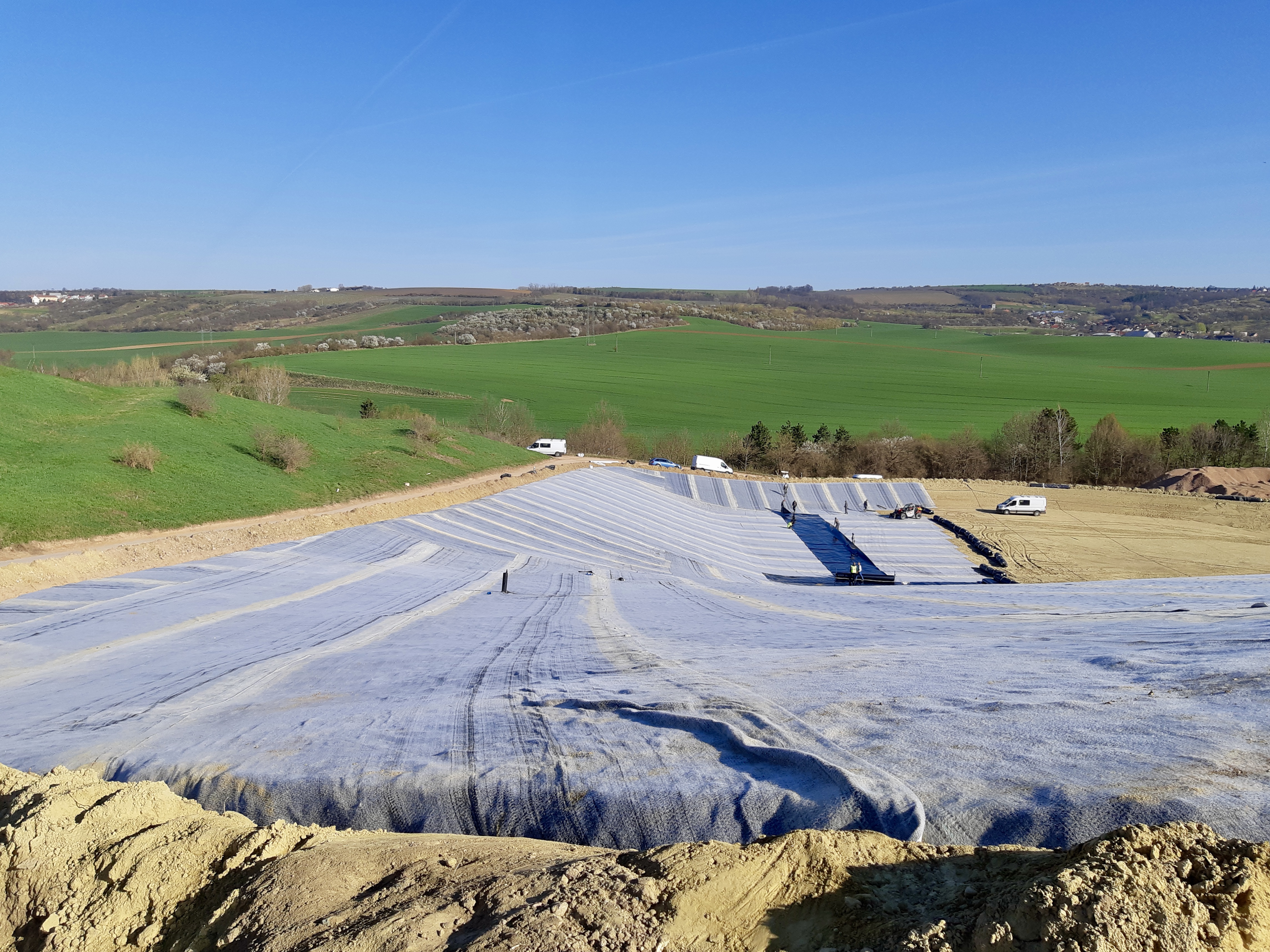 Těmice – rozšíření řízené skládky odpadů (III. etapa) - Construcții civile