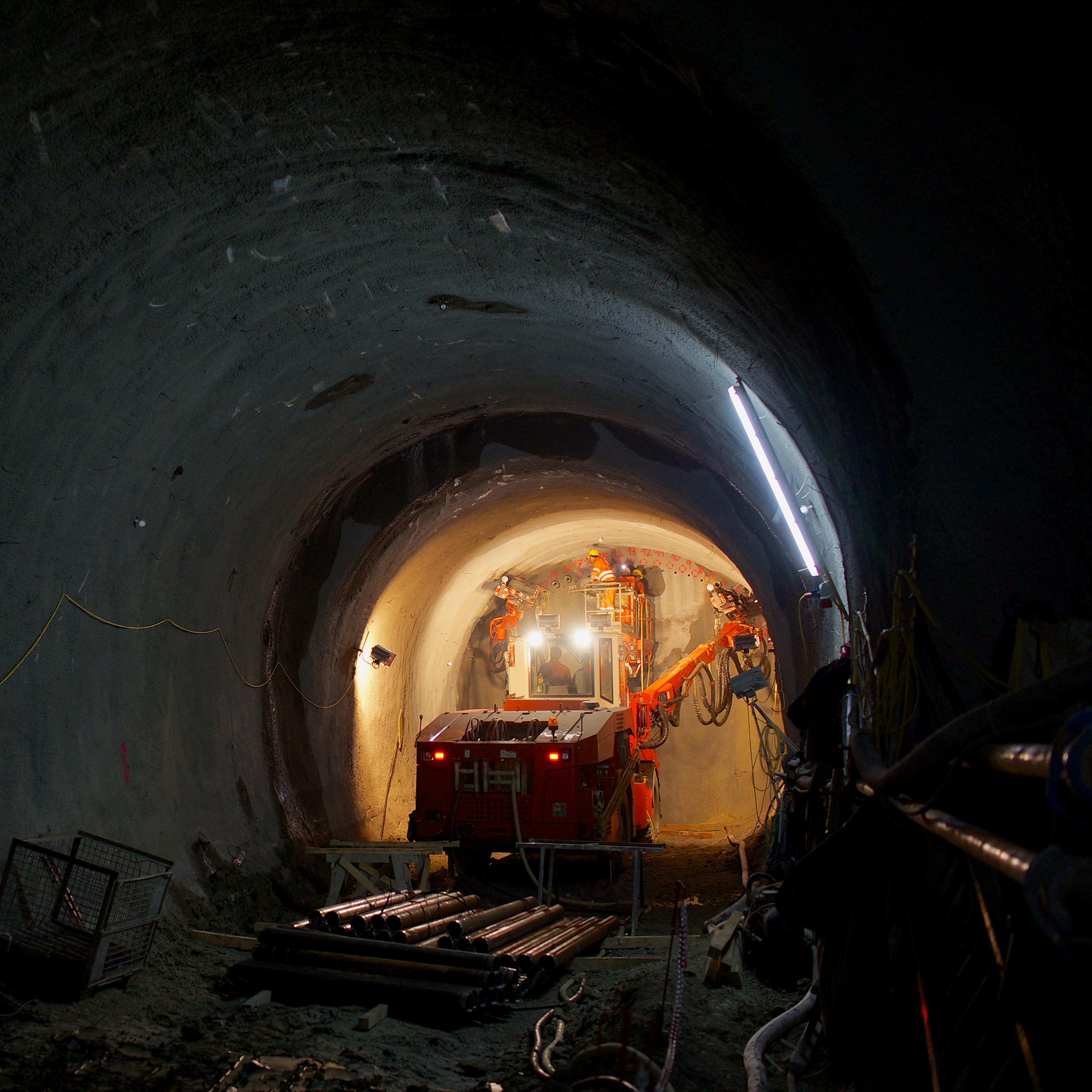 U-Bahn Wien - Baulos U1-8 Alaudagasse - Construcția de tunele