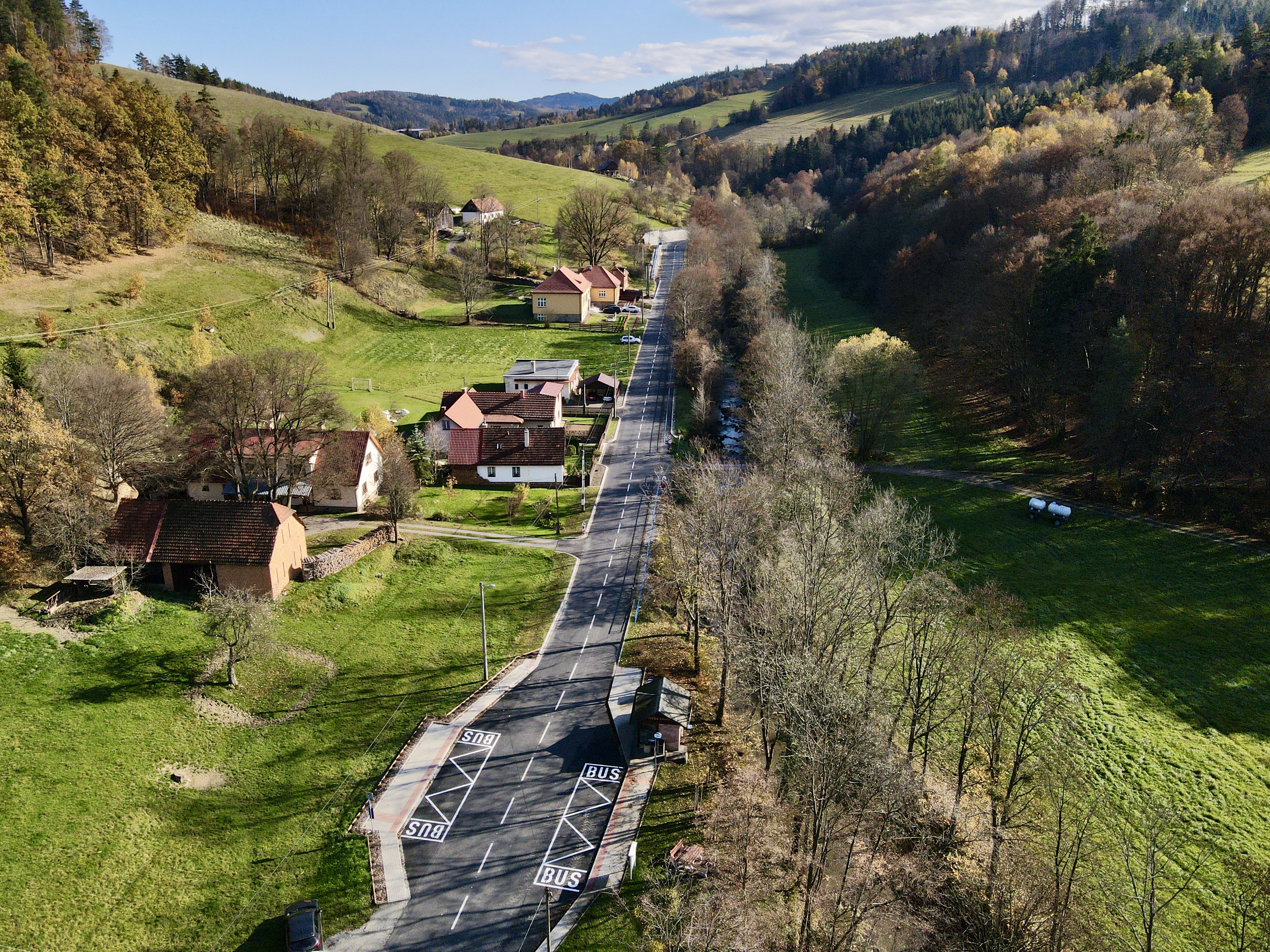 III/05726 – rekonstrukce úseku Velká Lhota – Valašská Bystřice - Construcția de drumuri & poduri