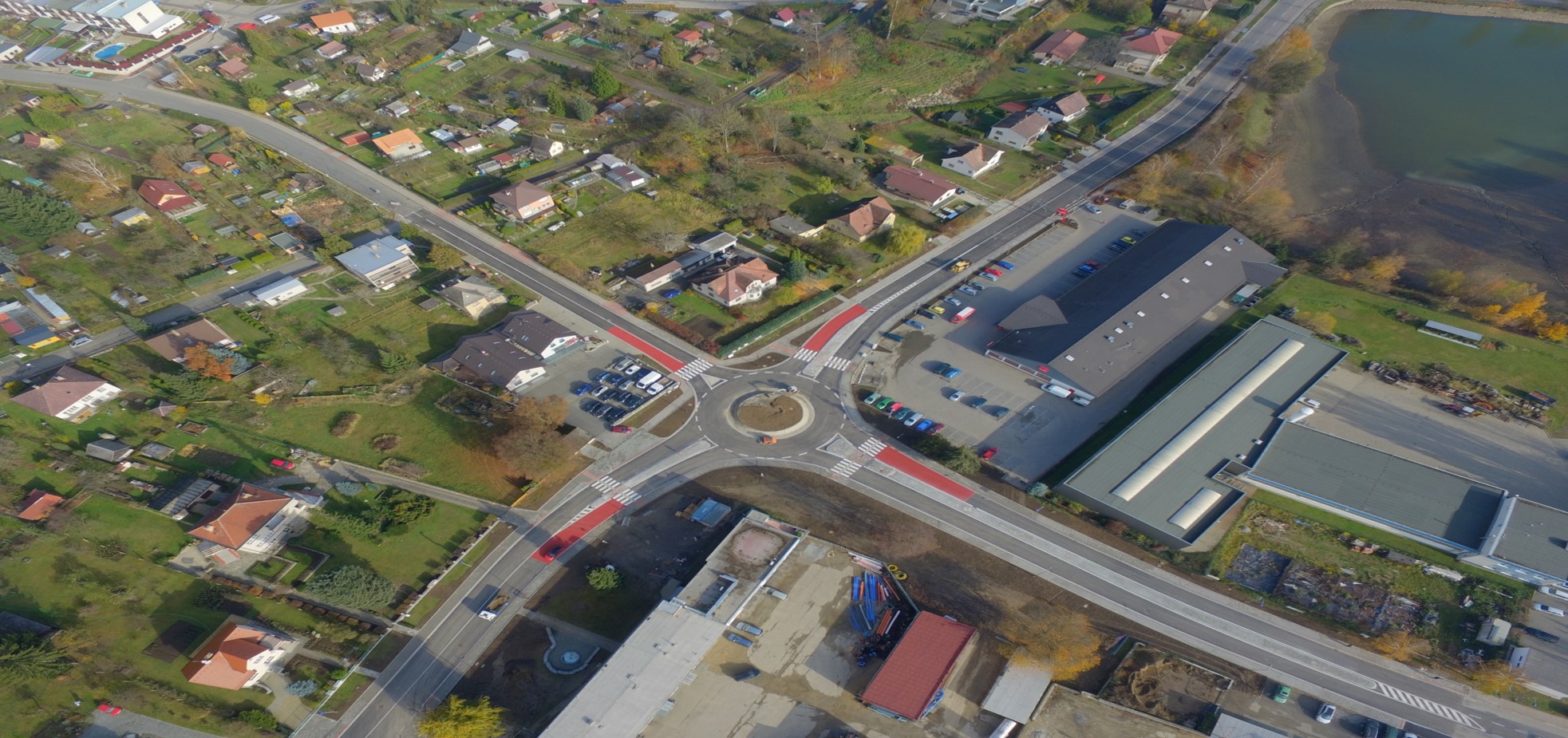 Humpolec - okružní křižovatka       - Construcția de drumuri & poduri