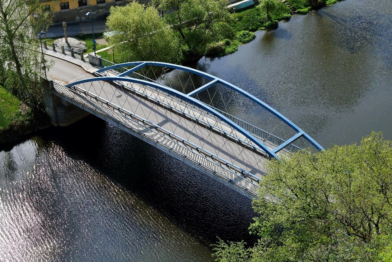 Most přes Lužnici v Bechyni – Zářečí - Construcția de drumuri & poduri Most přes Lužnici v Bechyni – Zářečí - Construcția de drumuri & poduri