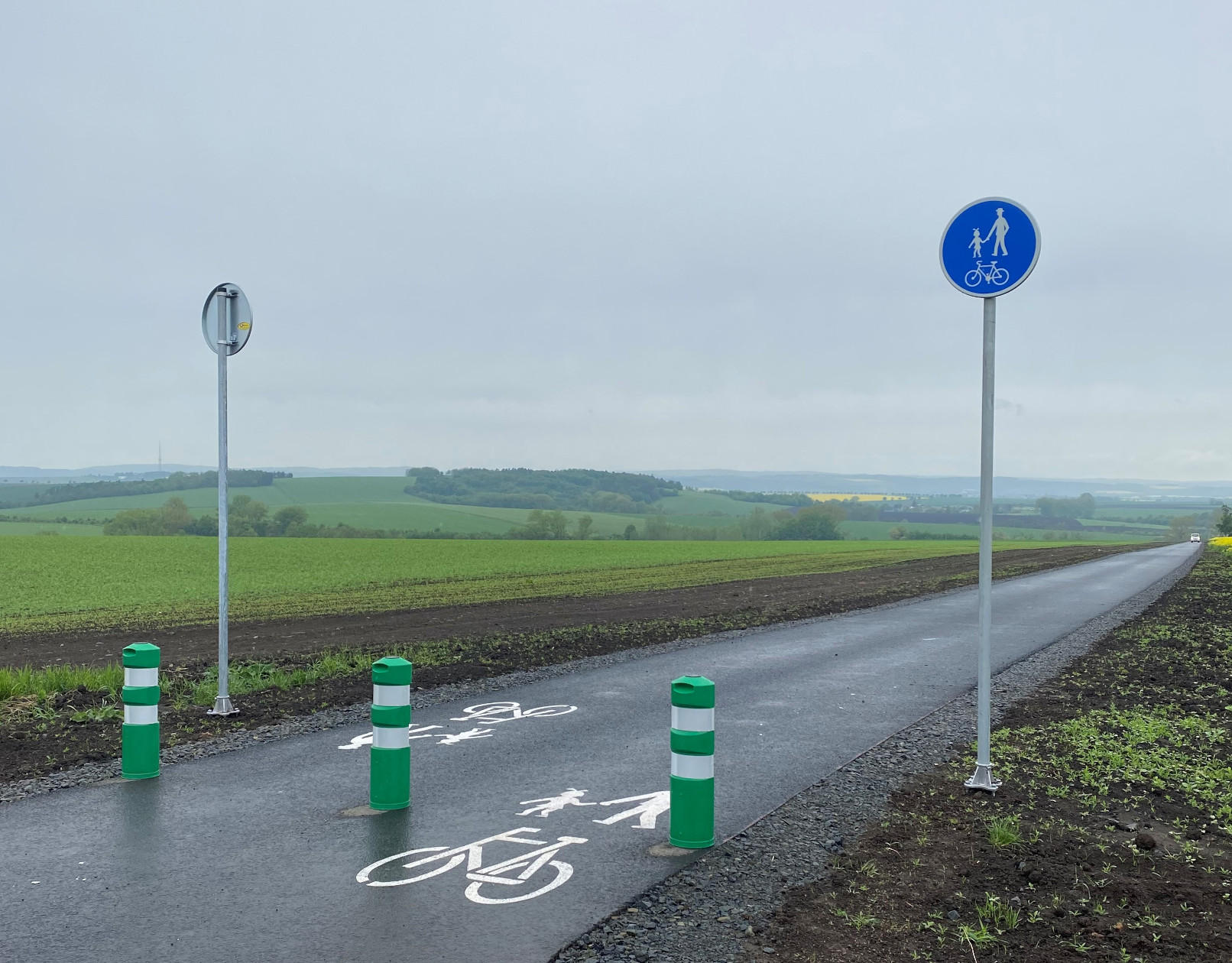 Klenovice na Hané – výstavba cyklostezky - Construcția de drumuri & poduri