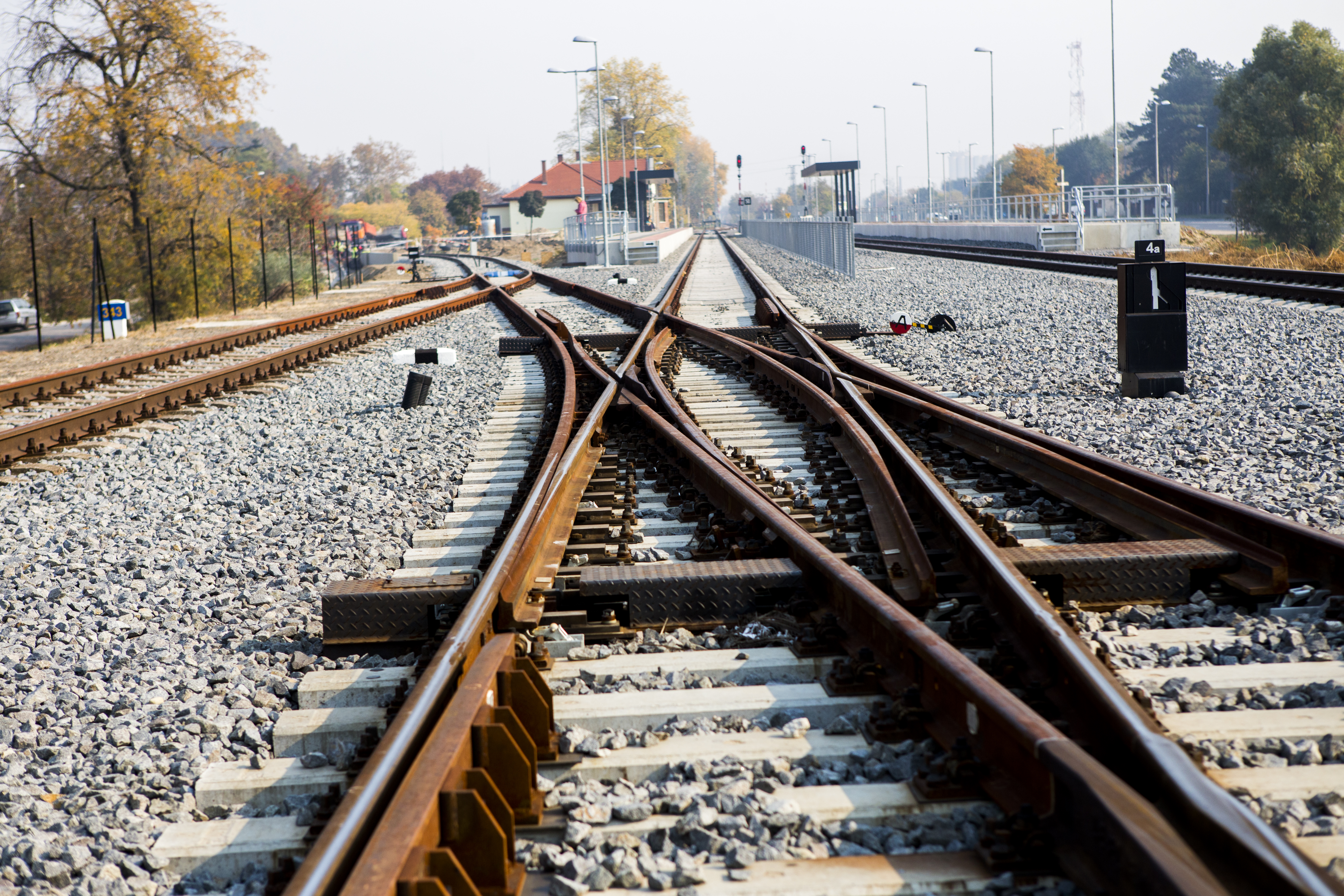 Építési munkák a vasúton, Csongrád - Construcții feroviare