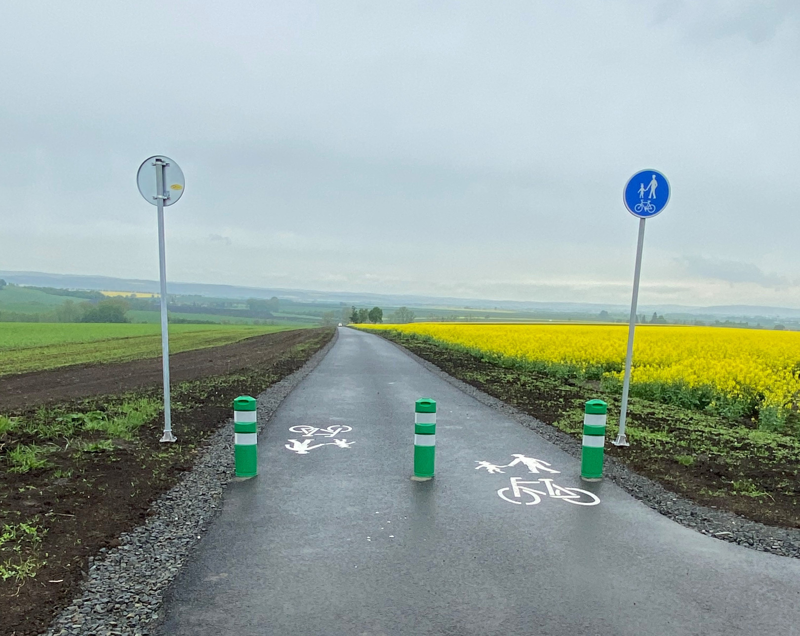 Klenovice na Hané – výstavba cyklostezky - Construcția de drumuri & poduri