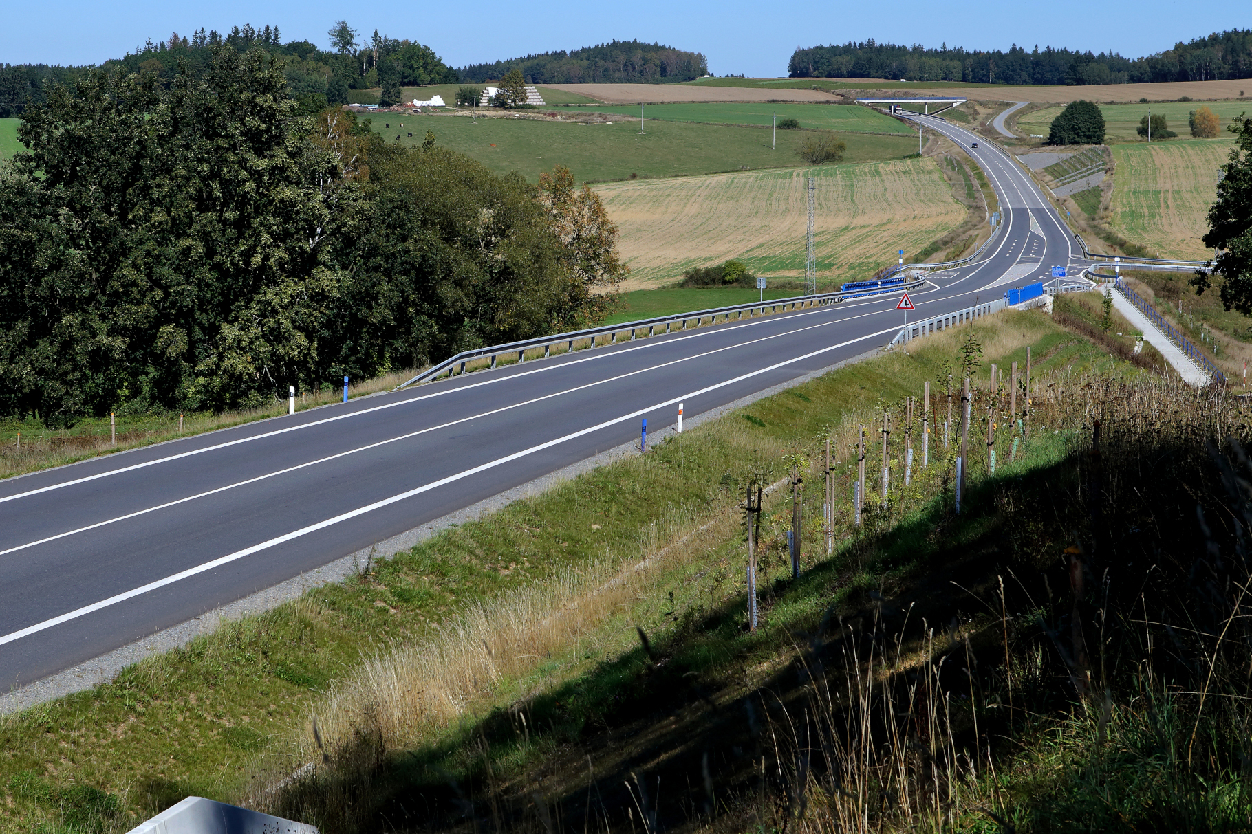 Silnice I/34 – výstavba úseku Ondřejov–Božejov–Pelhřimov - Construcția de drumuri & poduri