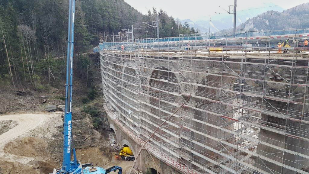 Brückenbau, Gamperl-Viadukt, Semmering - Construcția de drumuri & poduri