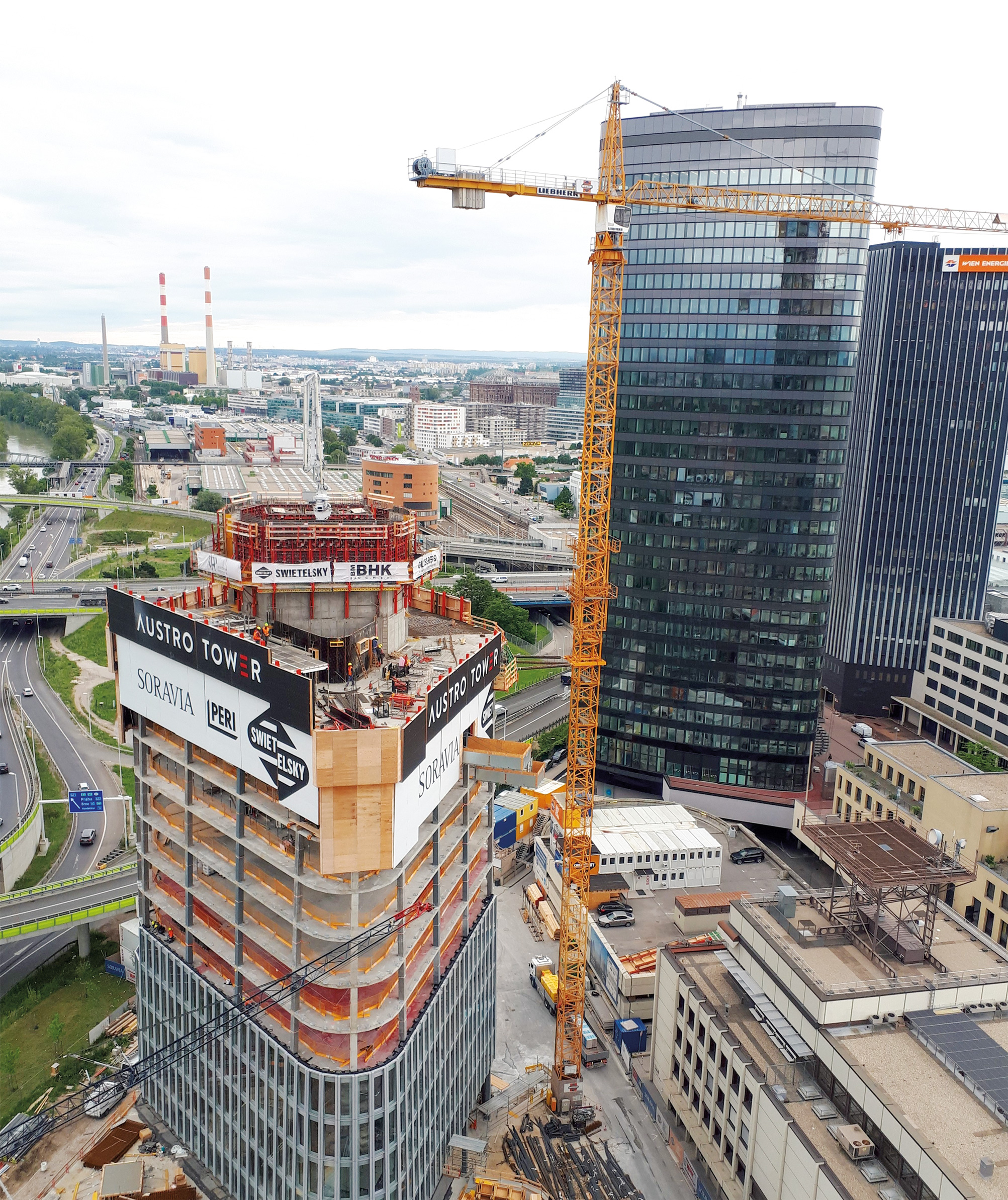 Bürogebäude, Austro Tower, Wien - Construcția de clădiri